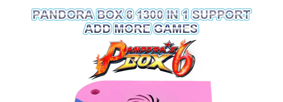 Pandora box 6 1300 in 1 support add more games-