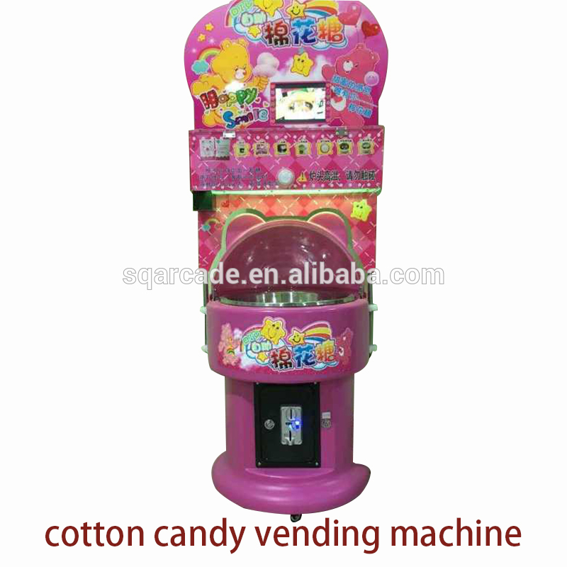 Candy Cotton Vending Machine Full Automatic flower cotton candy-
