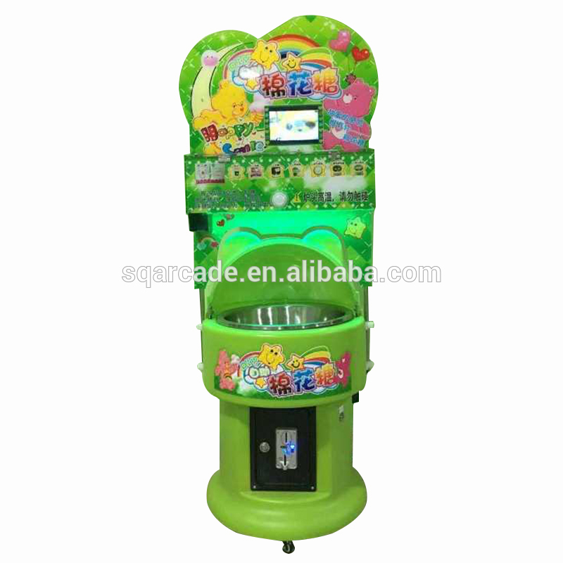 Candy Cotton Vending Machine Full Automatic flower cotton candy-