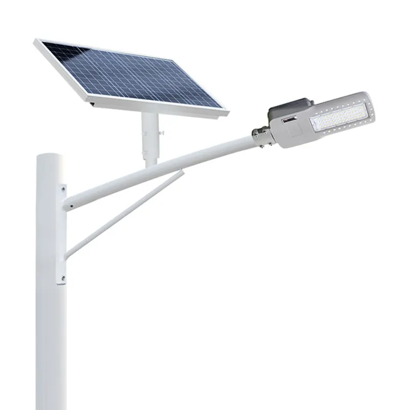 Izoxis 120 LED COB Réverbère Solar / Lampadaire Solaire - Lampe Extérieure  avec