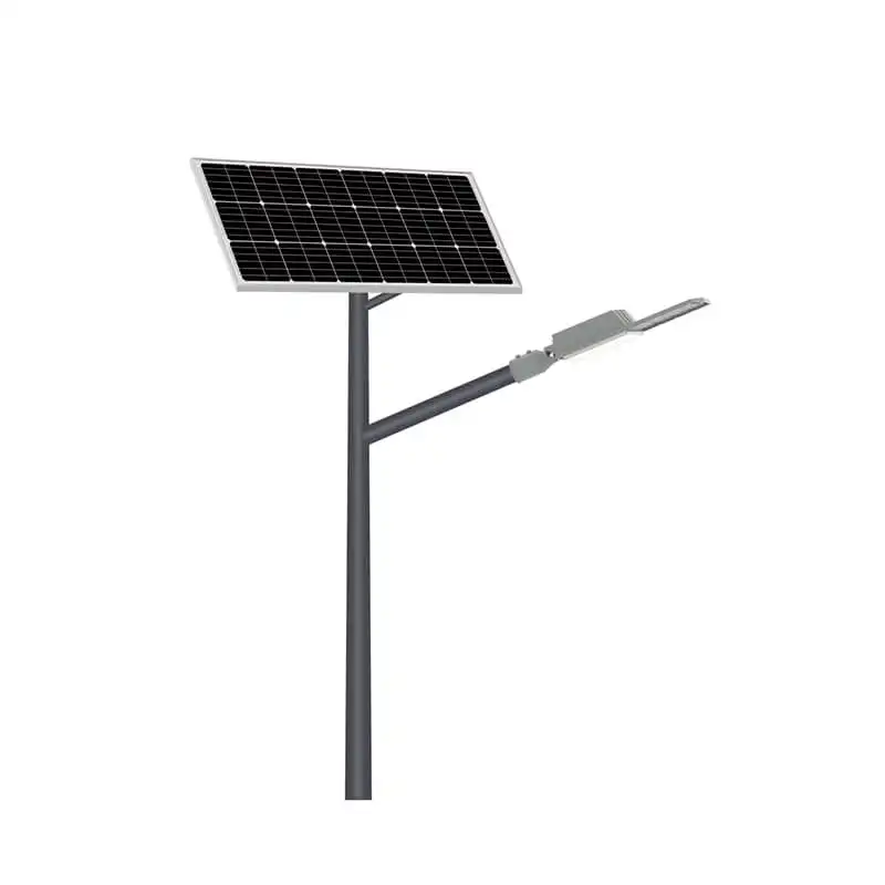 Lampione stradale solare integrato 60w 80w impermeabile