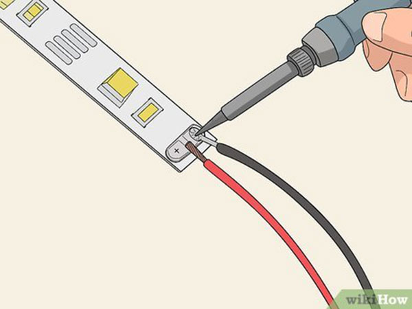 solder 2pcs of the LED Strip from the solder point