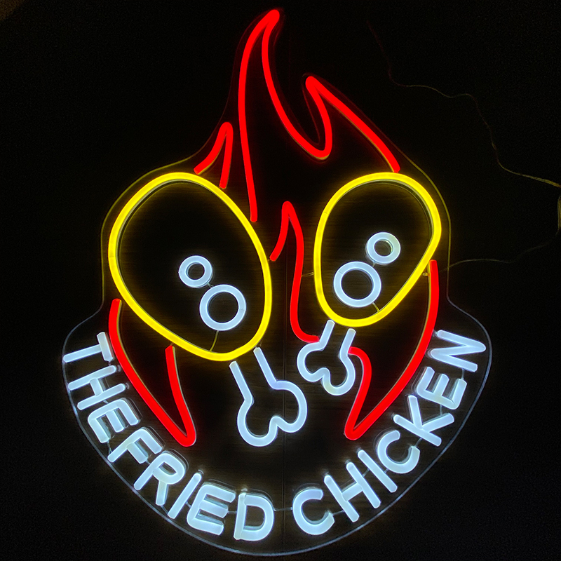 Custom THE FRIED CHICKEN LED Neon Sign