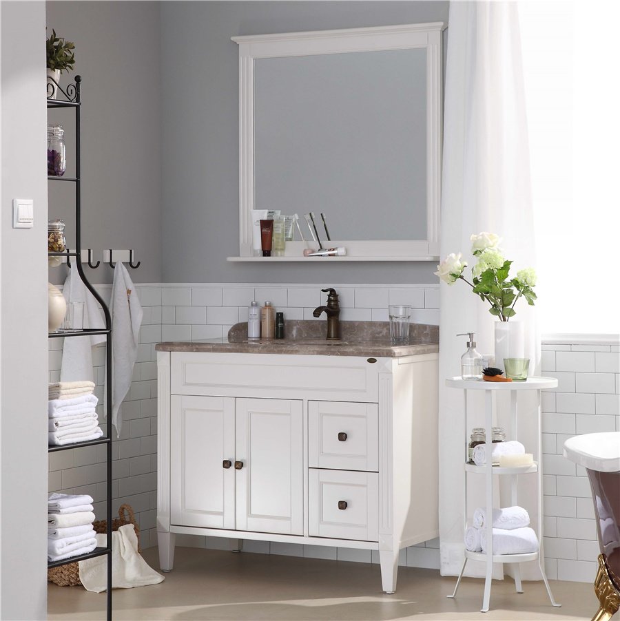 American Style Bathroom Vanities With Tops For Sale-China Bathroom Furniture American Antique Modern bathroom vanity cabinet Manufacturers & Suppliers