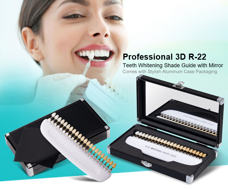 3D Professional  22 Color Teeth Whitening Shade Guide-