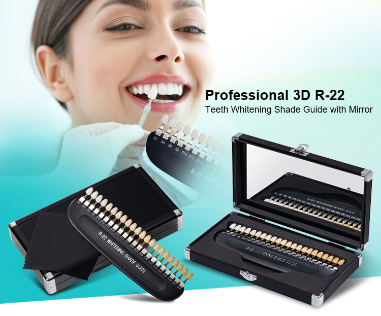 3D Shade Guide Teeth Whitening 22 Colors Comparator-