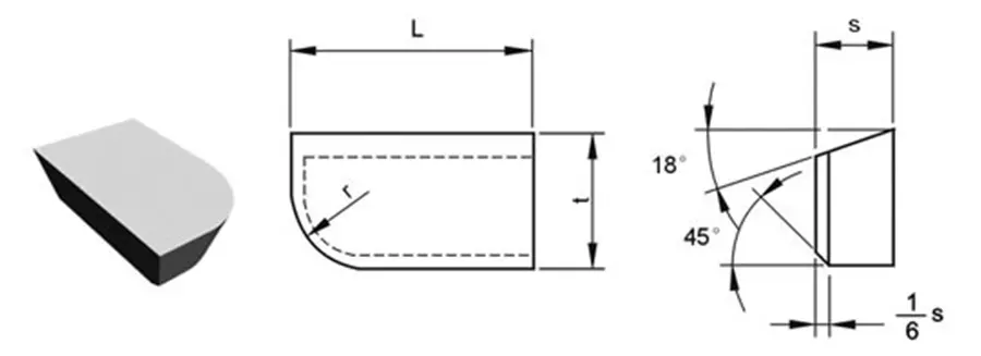 Tungsten Carbide Brazed Tips Type A-