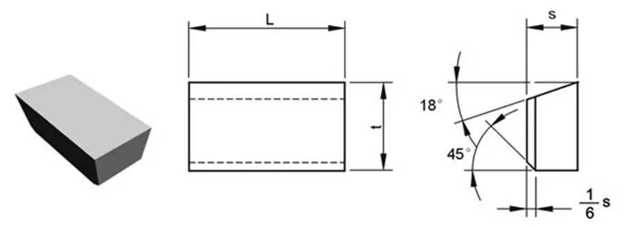 Tungsten Carbide Brazed Tips Type C for Carbide-Tipped Tool Bit-