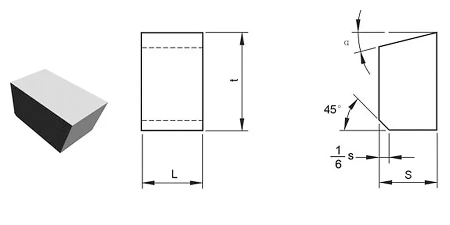 Tungsten Carbide Brazed Tips Type D-