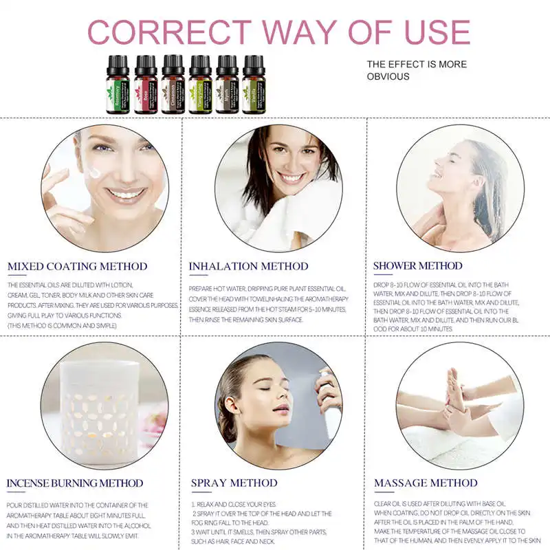 Msds Essential Oils For Sleep Organic 100 Natural 8pcs Set Aromatherapy Oils Skincare