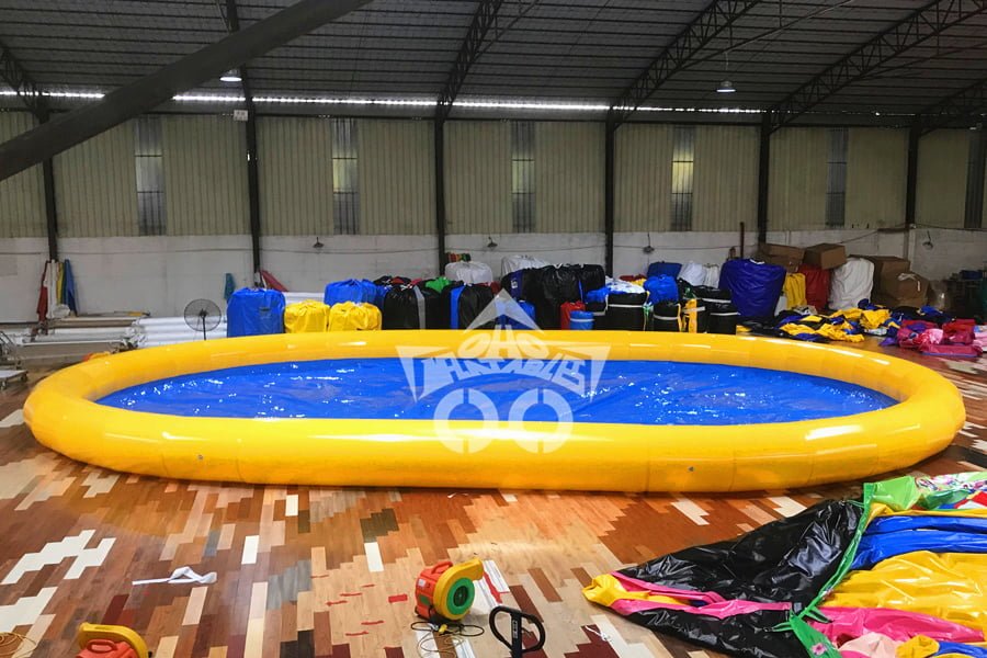 oval inflatable pool