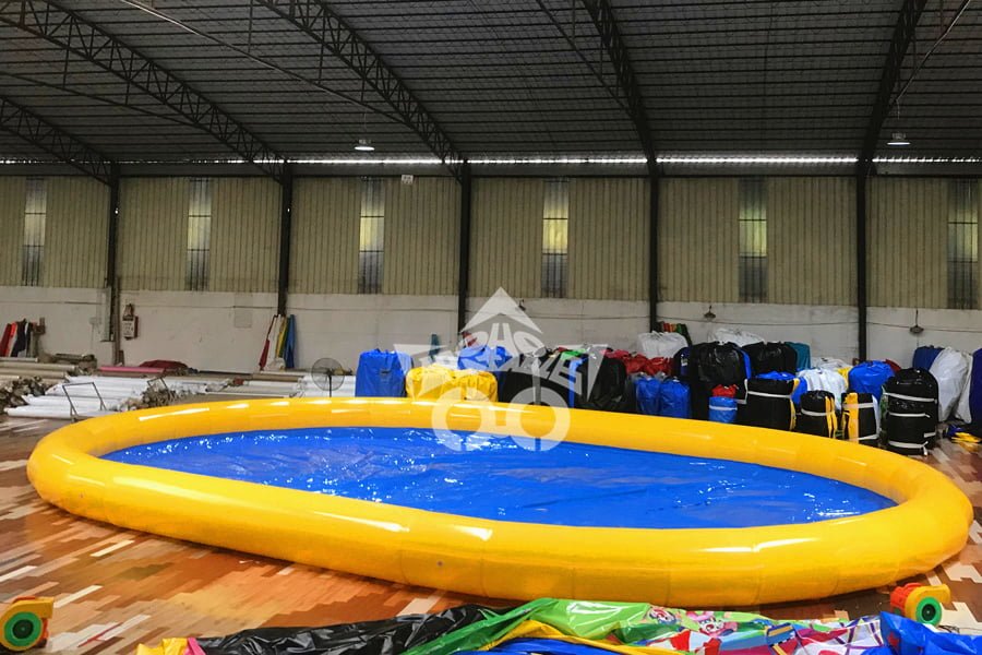 oval inflatable pool