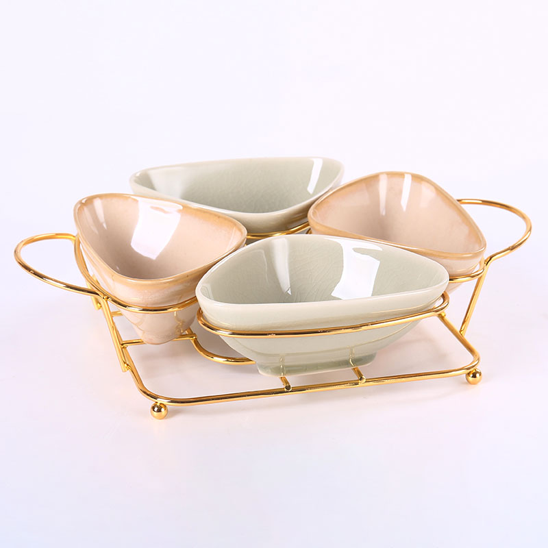 Condiment Dish Rack Set Condiment Bowl Rack Set White ProGrade