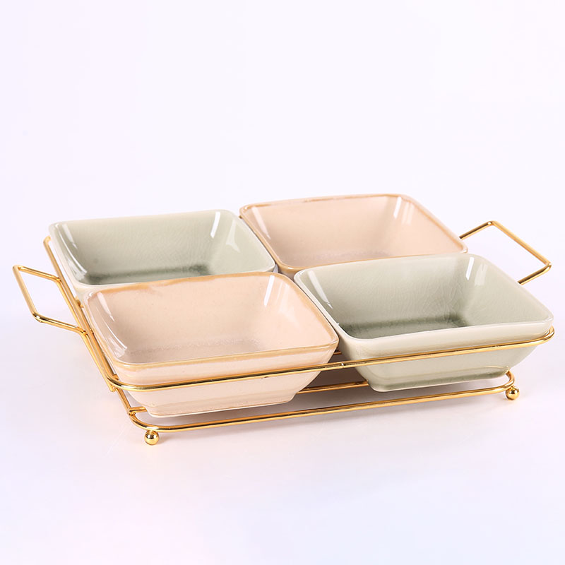 Condiment Dish Rack Set Condiment Bowl Rack Set White ProGrade