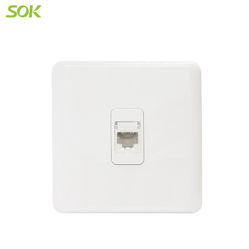 1 Gang RJ45 LAN Outlet With Door