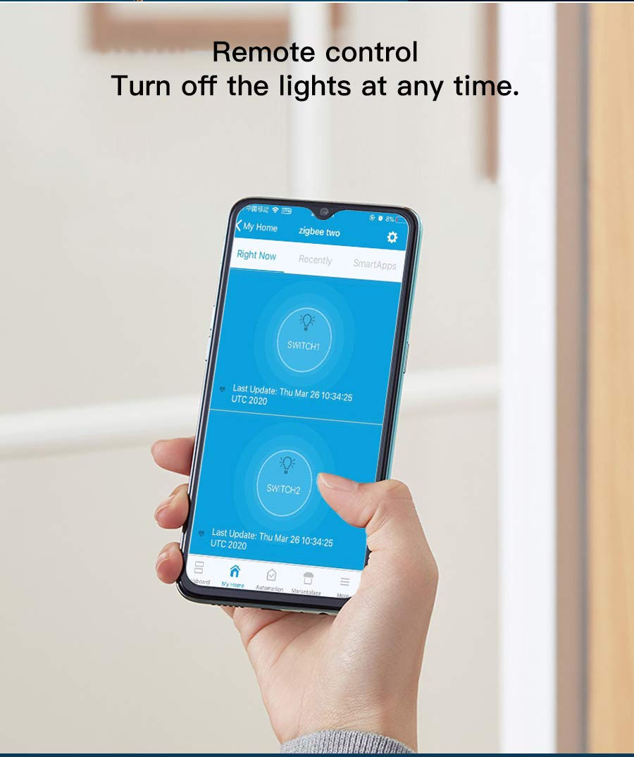 Zigbee Wifi Smart Switch Tuya 2 Gang Smart Switch 100-200V with Alexa and Google Home-Guangdong Jinli Electrical Appliance Co., Ltd