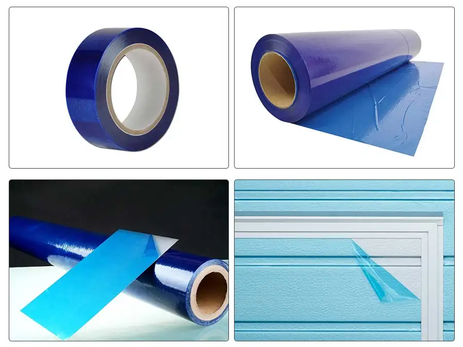 Clear Self Adhesive Protective Film For Sandwich Panels Plastic Profiles  Protection Tape No Residue